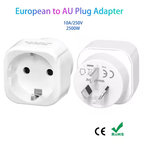 2/4pcs EU to AU Australian Travel Adapter European AU New Zeeland Plug Adapter Power Converter Wall 