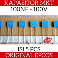 Contents 5 Pcs ORIGINAL EPCOS 100nF 100V 104 MKT MKM Capacitor