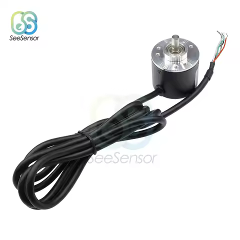 NEW Encoder 360P/R 600 P/R Photoelectric Incremental Rotary Encoder 360 600 Pulse 5-24V AB 2 Phases 