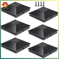 [hzsdakjjh.] (3.5''X3.5'')Wood Fence Post Caps 6pcs Deck Post Caps for Post Caps Cover
