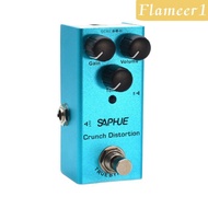 [flameer1] Overdrive Guitar Pedal, Portable 9 V DC Electric Guitar Overdrive Pedal, Blue