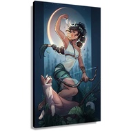 Wsfdc Greek Mythology Greek Goddess Artemis Poster Picture Painting For Bathroom Quotes Wall Decor F