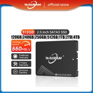 WALRAM SSD Drive HDD 2.5 Hard Disk SSD 120GB 240GB 1TB 512GB 128GB 256GB HD SATA Disk Internal Hard Drive for Laptop Computer 128GB 512GB 4TB