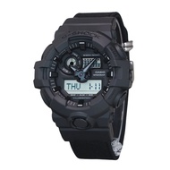 Casio G-Shock Analog Digital Eco Cloth Strap Black Dial Quartz GA-700BCE-1A 200M Mens Watch