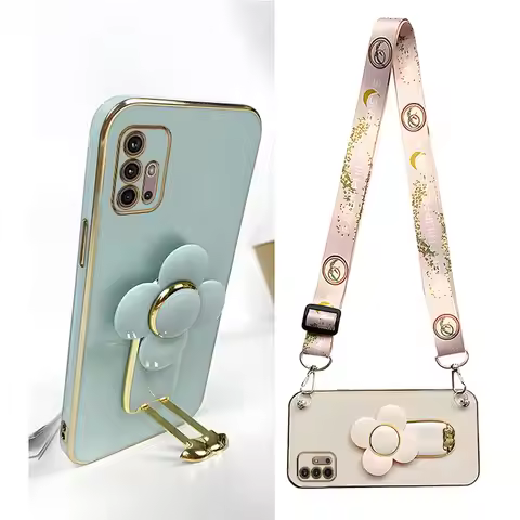 Rotating Windmill Lanyard Strap Case For Motorola Moto G8 G9 G50 G30 G20 G10 G40 G60S G22 G23 G52 G5