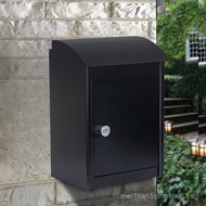Small Outdoor Wall-Mounted Mailbox, Outdoor Parcel Locker, Rainproof and Anti-Theft Mailbox with Loc