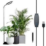 Full Spectrum 72 LEDs Grow Lightสําหรับพืชในร่มหรี่แสงได้ 3 โหมดจับเวลาความสูงปรับGooseneck Halo Pla