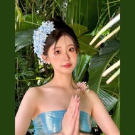 FL10.17 Yunnan Tsunan Hair Flower Hair Comb Dance Headdress Thai Ethnic Style Handmade Hair Accessor