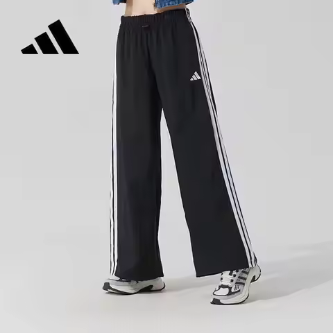 Adidas Sweatpants Women's Pants New Woven Breathable Casual Pants Loose Wide-leg Pants JE1306
