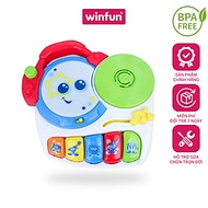 Bàn nhạc DJ cho bé khám phá tài năng âm nhạc Winfun 1801-NL thiết kế 2in1 Piano và bàn DJ