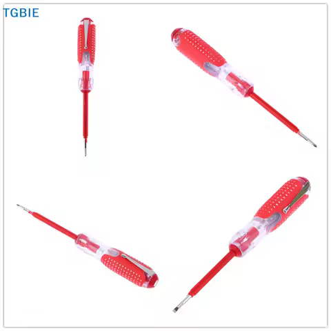 [TL][TL]100-220V Voltage Indicator Cross & Slotted Screwdriver Electric Test Pen Tools