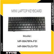 Laptop Keyboard 23 pins MP-08A78PA-F51 / MP-08A73US-F51