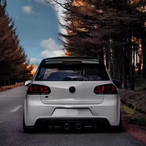 For VW Golf 6 MK6 GTI MK6 R Golf 7 MK7 Golf 7.5 GTI MK7.5 2008-2021 Car Rear Bumper Lower Diffuser L