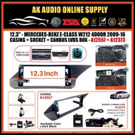 Mercedes-Benz E-Class W212 4 Door 2009 -2016 Android Player 12.3" Inch Casing +Socket +Canbus LVDS B