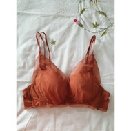 Si bra size 80/85B orange glitter