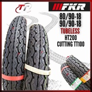 FKR Tyre 18 HT200 Tubeless Type 80/90-18 90/90-18 Cutting TT100 Tayer Tayar Tire Tires Tiubless 80/9