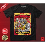 BAJU VINTAGE HULK HOGAN WWF T-SHIRT LENGAN PENDEK ROUNDNECK COTTON
