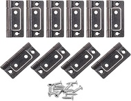 QUARKZMAN Pack of 20 51 x 25 x 1.2 mm Hinges Door Hinges Non-Mortar Silent Folding Door Hinges Coati