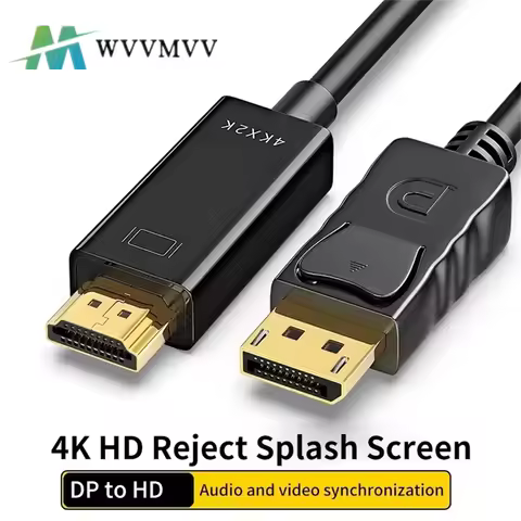 DP DisplayPort to HDMI-Compatible Adapter Connecto Converter 1.8m cable 4K 2K 1080P For desktop lapt