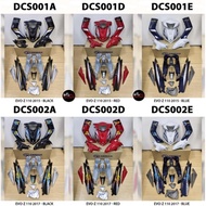 [FREE STICKER] DEMAK EVO-z EVOZ 110 2015/2017 BLACK RED BLUE COVER SET ORIGINAL