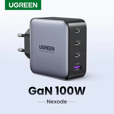 UGREEN 100W GaN Charger USB C PD Fast Charger QC4.0 3.0 Quick Charge Phone Charger For iPhone 17 16 