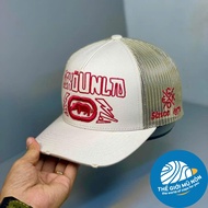 (Hàng VNXK) Nón kết mũ lưỡi trai ECKO Phối lưới thêu nổi vải Kaki thời trang (Ảnh thật)