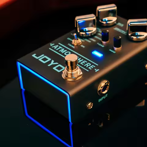 Joyo R-14 Atmosphere Reverb Pedal Footswitch Guitar Pedal Bass Digital Reverb Accessories Effector G