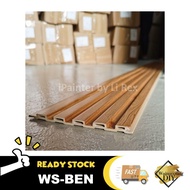 Fluted Panel Combo ZEN - 9.5kaki / 2900mm Wall Panel Slat Wall WPC PVC Board Woodstrip Woodstrips 9.