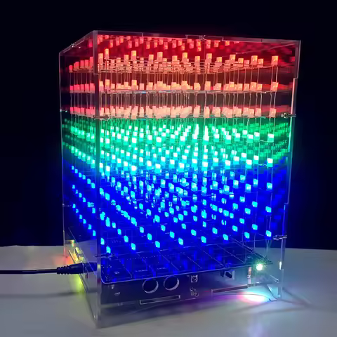 Cololful 8*8*8 Light Cubes DIY Kit WIFI Phone APP Change Word Remote Conrol 888 LED Flashing Smart E