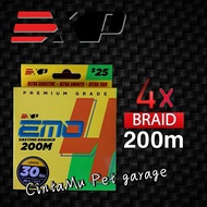 200M EXP EMO 4X Casting Braided fishing line ultra sensitive smooth thin strong PE MUltifilament tal