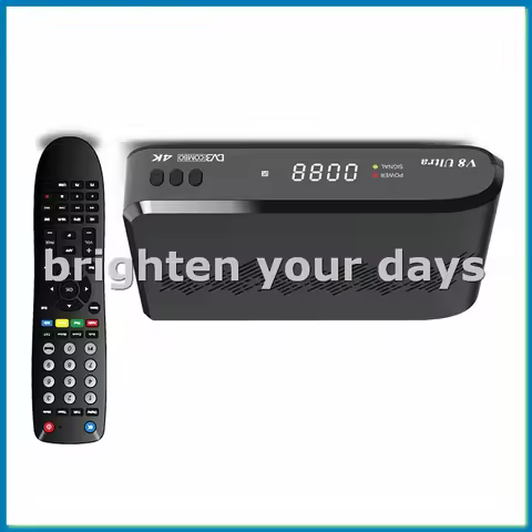 For V8 Ultra Satellite Receiver DVB-S/S2X DVB+T/T2 ISDB-T Cable ATSC-C Auto Full PowerVu DRE Mars EU
