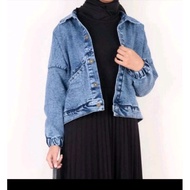 Jeans Jacket // CROP Jacket // CROP JEANS Jacket // Women's JEANS Jacket