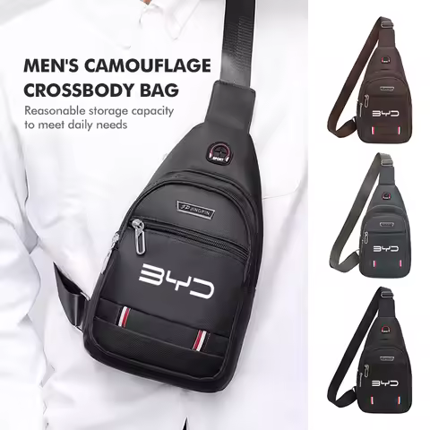 Man Sling Bag Crossbody Shoulder Bag Outdoor Portable Chest Bag For BYD 3 Yuan F3 E6 F0 G3 I3 Plus E