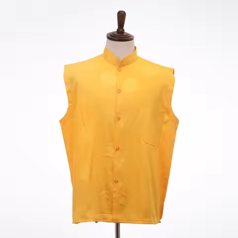 Summer Lama Vest Short Sleeved Tibetan Monk Clothes Short Jacket Vest Tibetan Missionary Monk Clothe