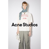 Summer Street Wear Acne Studios Logo Print Loose Distressed Men Women Same Style Pure Cotton Short-S