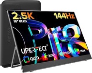 UPERFECT 2K 144Hz 16" QLED Portable Monitor with 2560 x 1600 16:10 2000:1 Screen, Integrated Stand, 