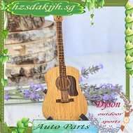 K5-Wooden Guitar Shaped Guitar Picks Holder Wooden Acoustic Guitar Pick Box with Stand, Vintage Guitar Case for Selection