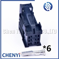 6 Pin/way Automotive connector inside tailight plug 1563334-1 8W0971636 8W0 971 636 with Pin For VW 