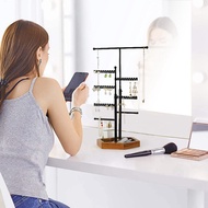 【vvh mall】-Double T Type 8 Tiers Ring Storage Jewelry Earring Stand Jewelry Display Stand for Girls 