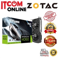 ZOTAC NVIDIA RTX4060 8GB GDDR6 128BIT TWIN EDGE OC GRAPHIC CARD (ZT-D40600H-10M/ZT-D40600Q-10M) BLK/