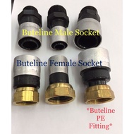 Buteline Male Socket / Female Socket / MTA / FTA Buteline Fitting PE