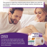 Silicone Scar Sheets,Silicone Scar Tape for Removal Treatment,Medical Grade Scar Tape for Surgical S