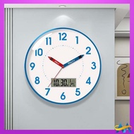 digital clock wall clock Radio Wave Clock, Wall Clock, Living Room Silence, Household Perpetual Calendar, Clock, Wall Clock, Wall Clock, Quartz Clock, Modern Simplicity, No Punchin