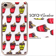 【Sara Garden】客製化 軟殼 蘋果 iphone7plus iphone8plus i7+ i8+ 手機殼 保護套 全包邊 掛繩孔 手繪冰淇淋