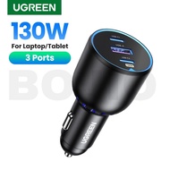 Ugreen 130W PD QC3.0 Three port Fast charge Car Charger adapter