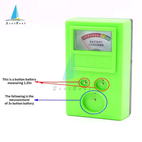 1.55V 3V Button Battery Tester LR44 CR2032 CR2025 Watch Battery Checker Portable Button Cell Coin Ba