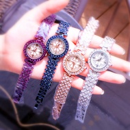 Fashion Watch Counters Authentic Watch Ladies Starry Diamond Pattern Bracelet Quartz Waterproof Compact Women's Watch