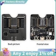 1 Piece ESP8266 Test Rack Module Programmer Black PCB Support ESP-01 01S 12 ESP32-C3-12F Multi-Funct