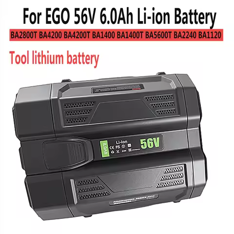 For EGO 56V Replacemen 6.0Ah Battery for Power Saw,Power Tool,Garden Tool，Corded String Trimmer Batt
