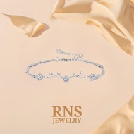 [Ready Stock] RNS Silver Plated Bracelet My Deer Korean Ins Fashion Woman Gelang Rantai Tangan Perem